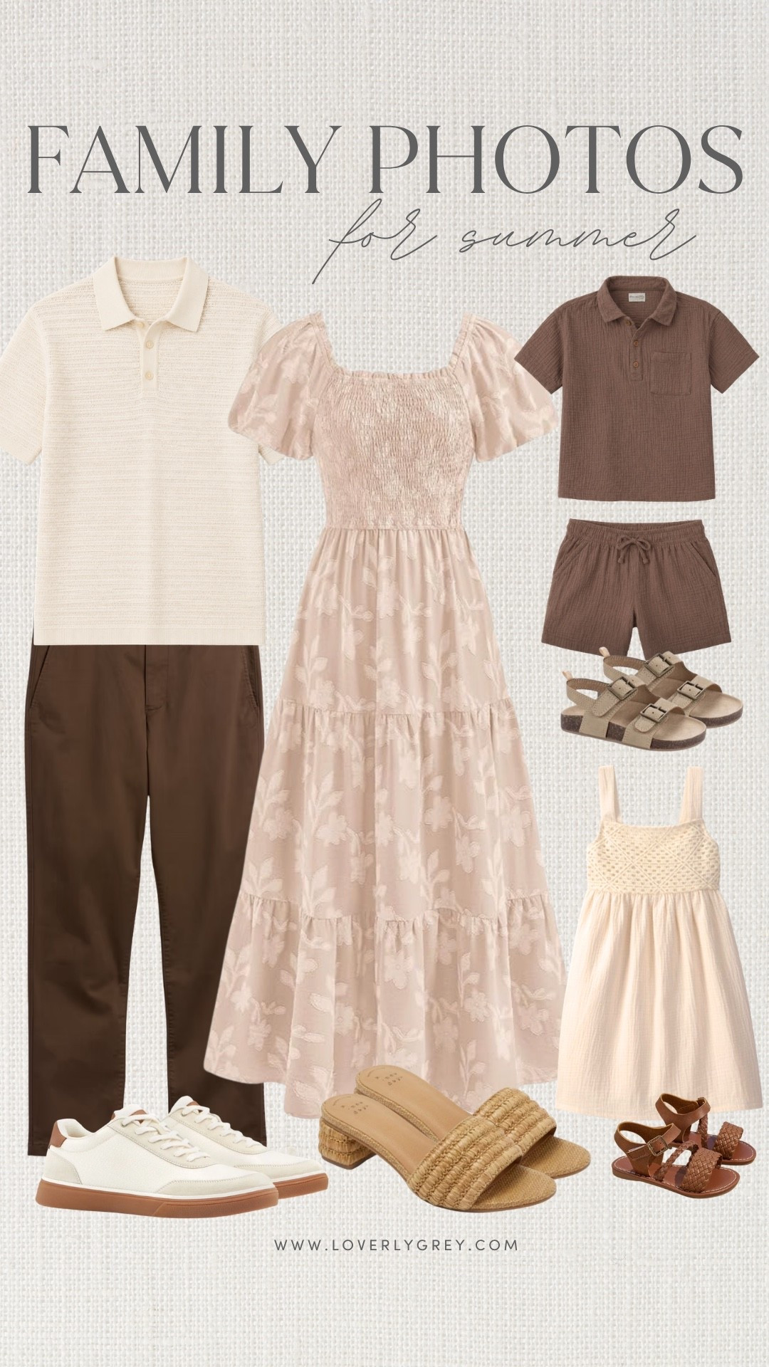 These looks would be perfect for summer family photos on the beach 💕

Loverly Grey, summer family photos outfits, neutral floral maxi dress, men’s summer outfit ideas, kids summer outfit ideas, girls summer outfit ideas, boys summer outfit ideas

#LTKMens #LTKKids