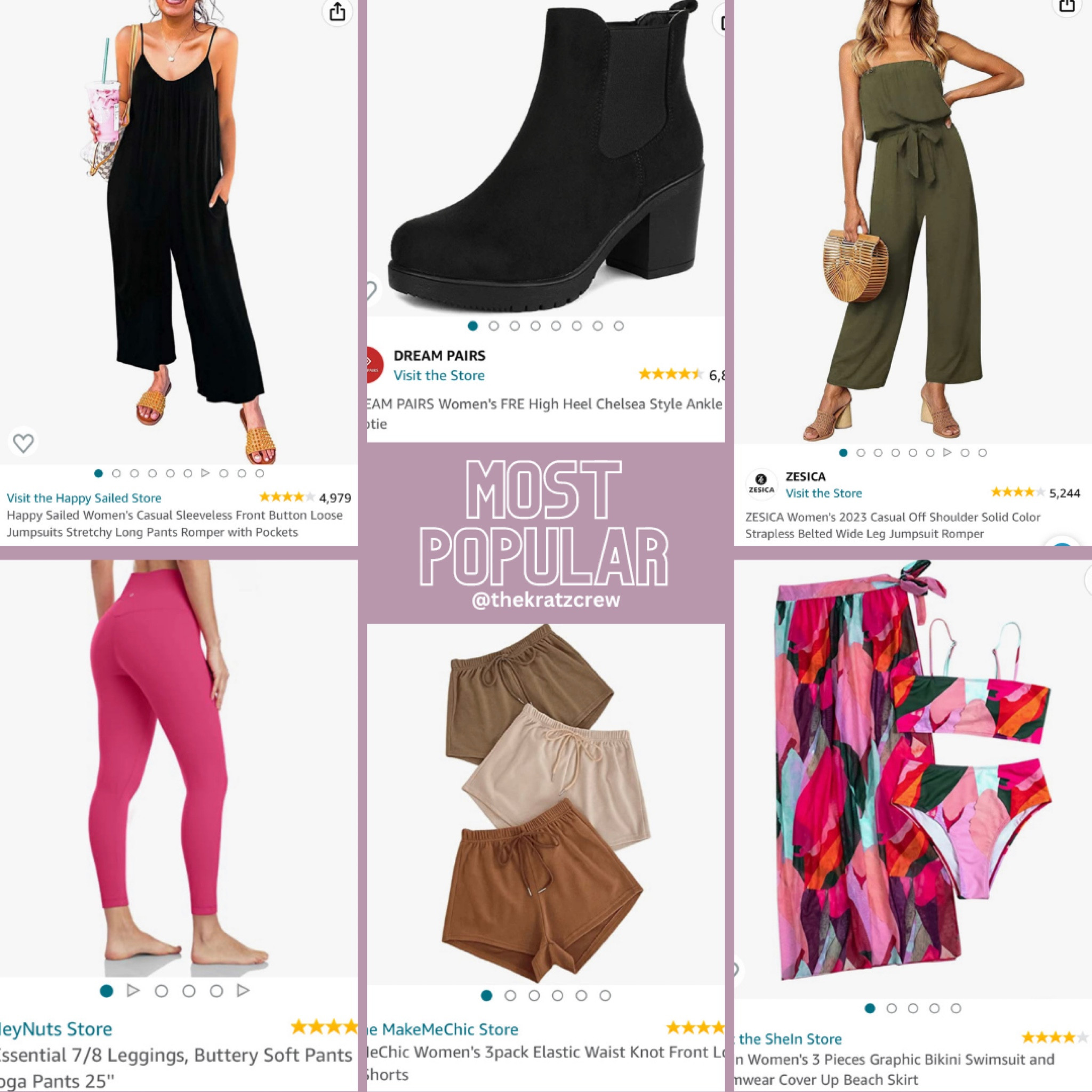 Your most loved from last week 🤍

It’s all linked in the bio & stories! Or comment links & I’ll send it directly to you!

#amazonfashion #founditonamazon #amazon #amazonfinds #affordablefashion  #amazoninfluencerprogram #romper #leggings #petite #boots #pink #shorts #loungewear #swimwear 

#LTKFind #LTKstyletip #LTKunder50