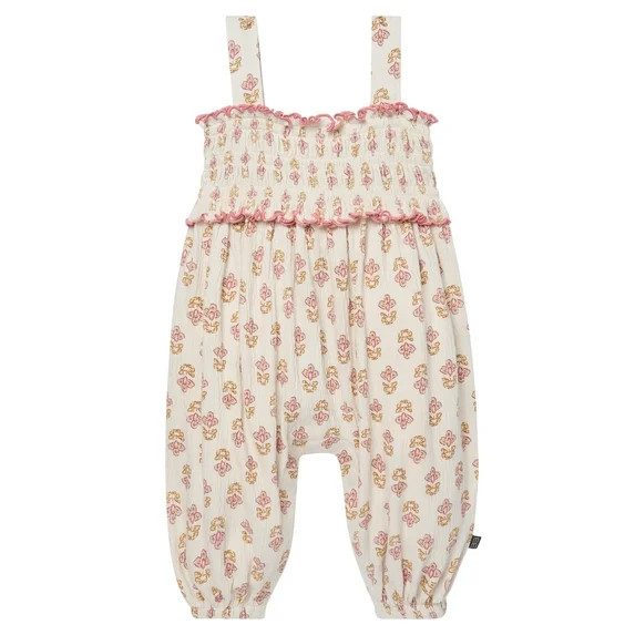 Hero image 0 of Modern Moments by Gerber baby Girl Long Leg Romper with Novelty Trim Detail, Size... | Walmart (US)