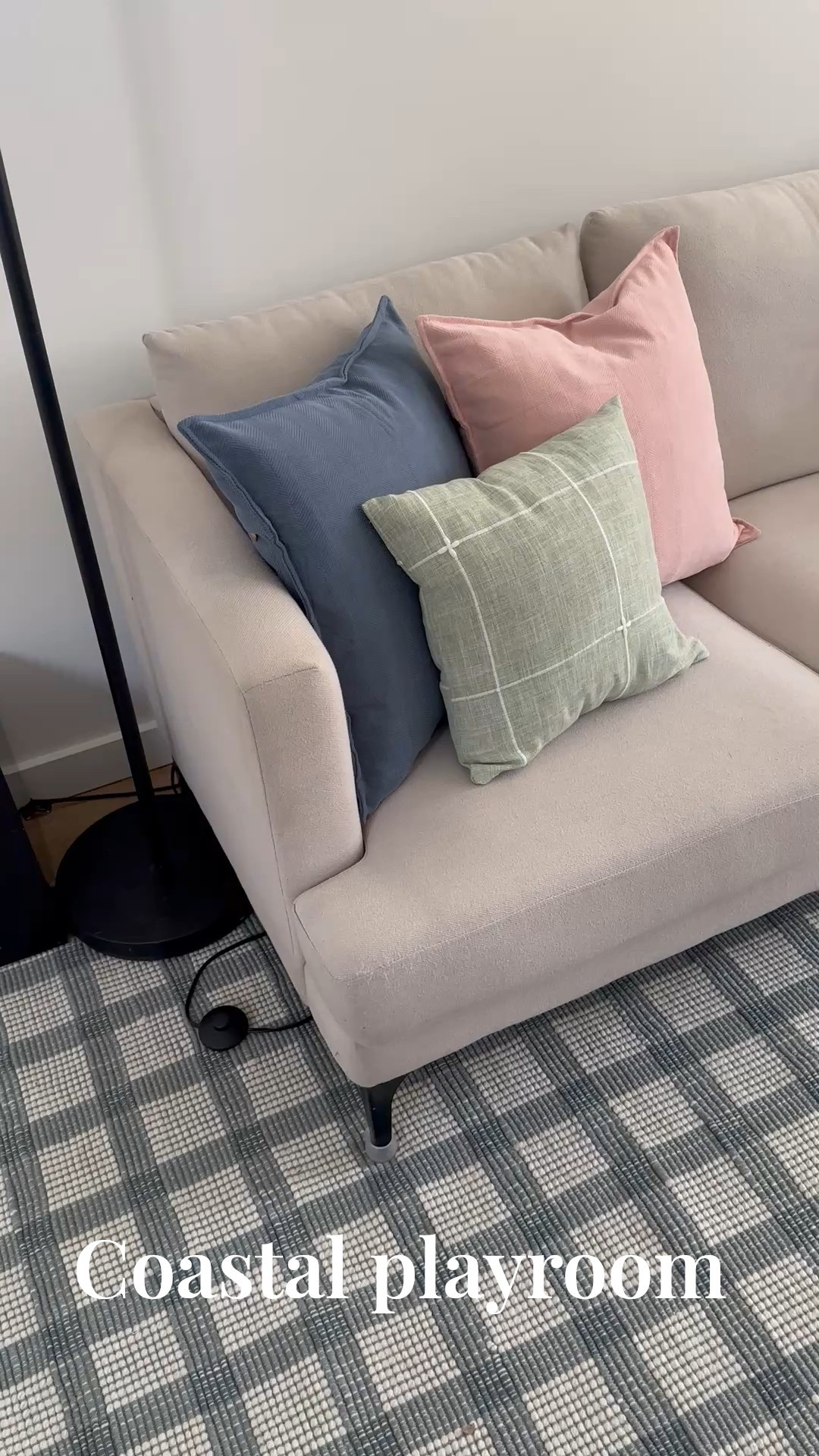 Coastal playroom! Pillows, rug, and football blanket!

#LTKHome #LTKFamily #LTKKids