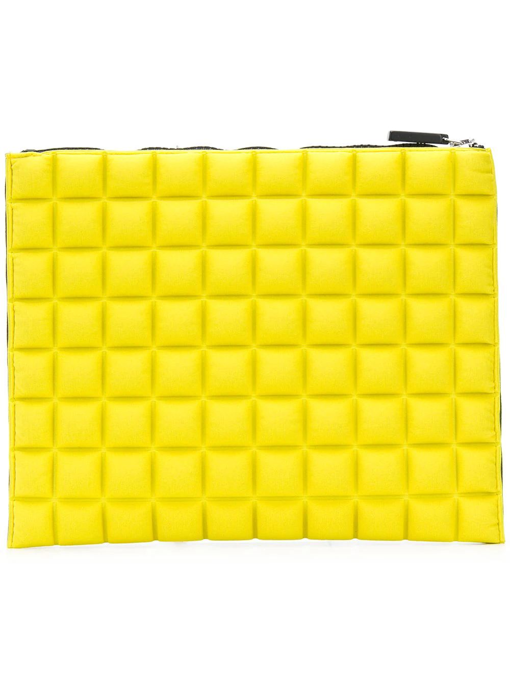 No Ka' Oi chocolate bar quilted clutch - Yellow | FarFetch US