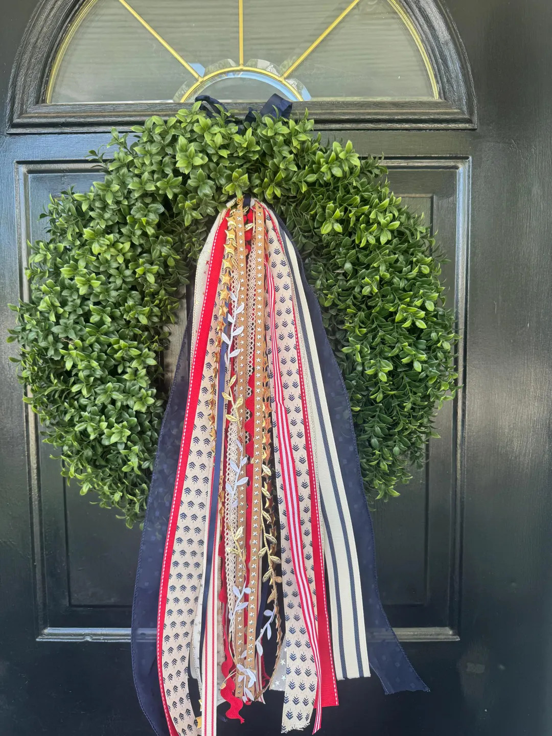 Handmade Patriotic Ribbon Wreath - Etsy | Etsy (Global)