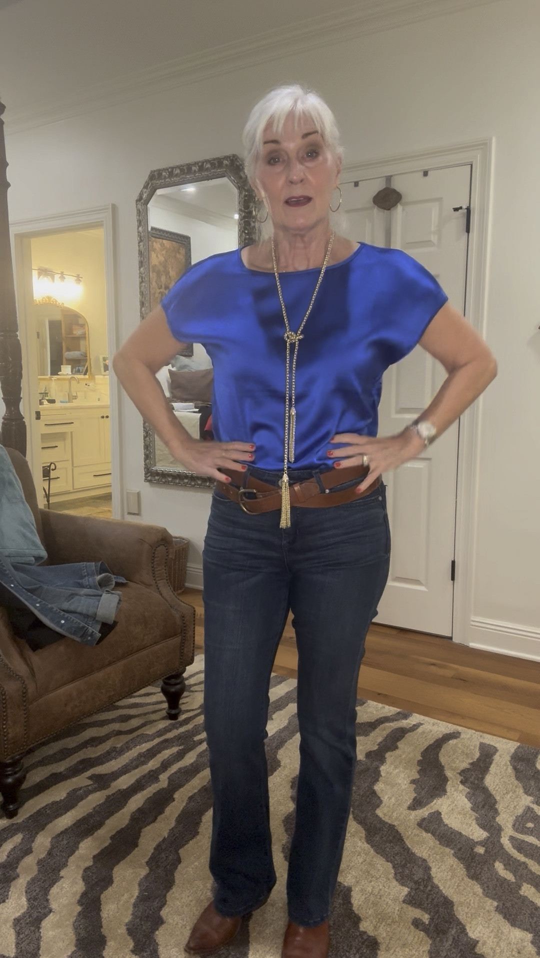 Dinner outfit for a rainy night at @ Houmashouse. 

https://www.shopltk.com/explore/jeanne_caldarera_silver_linings

#LTKMidsize #LTKOver40 #LTKStyleTip
