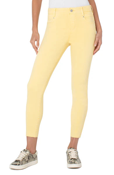 THE GIA GLIDER™ CROP CUT HEM HIGH PERFORMANCE DENIM | Liverpool Jeans