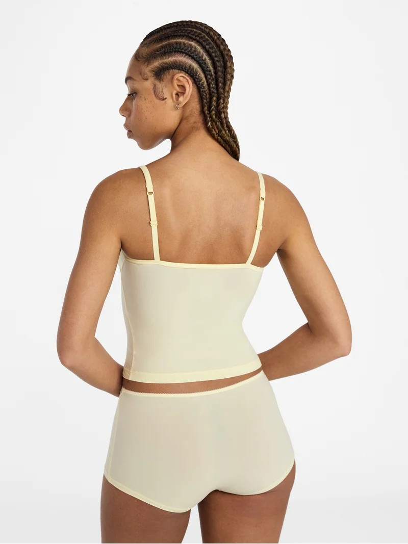 No Boundaries Fit Stretch Picot Trim Cami and Shorts Pajama Set, 2-Piece, Women's XS-XXXL | Walmart (US)