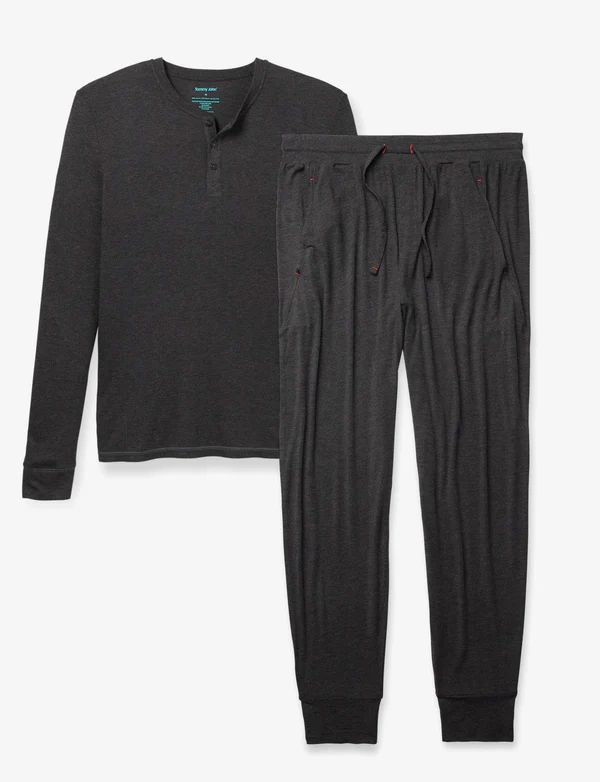 Charcoal Heather Lounge Henley & Jogger Pack | Tommy John