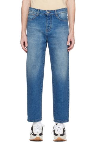 Blue Tapered Jeans | SSENSE