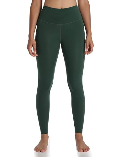 Colorfulkoala Women's High Waisted Tummy Control Workout Leggings Full Length Ultra Soft Yoga Pants 28" (XL, Forest Green) | Amazon (US)