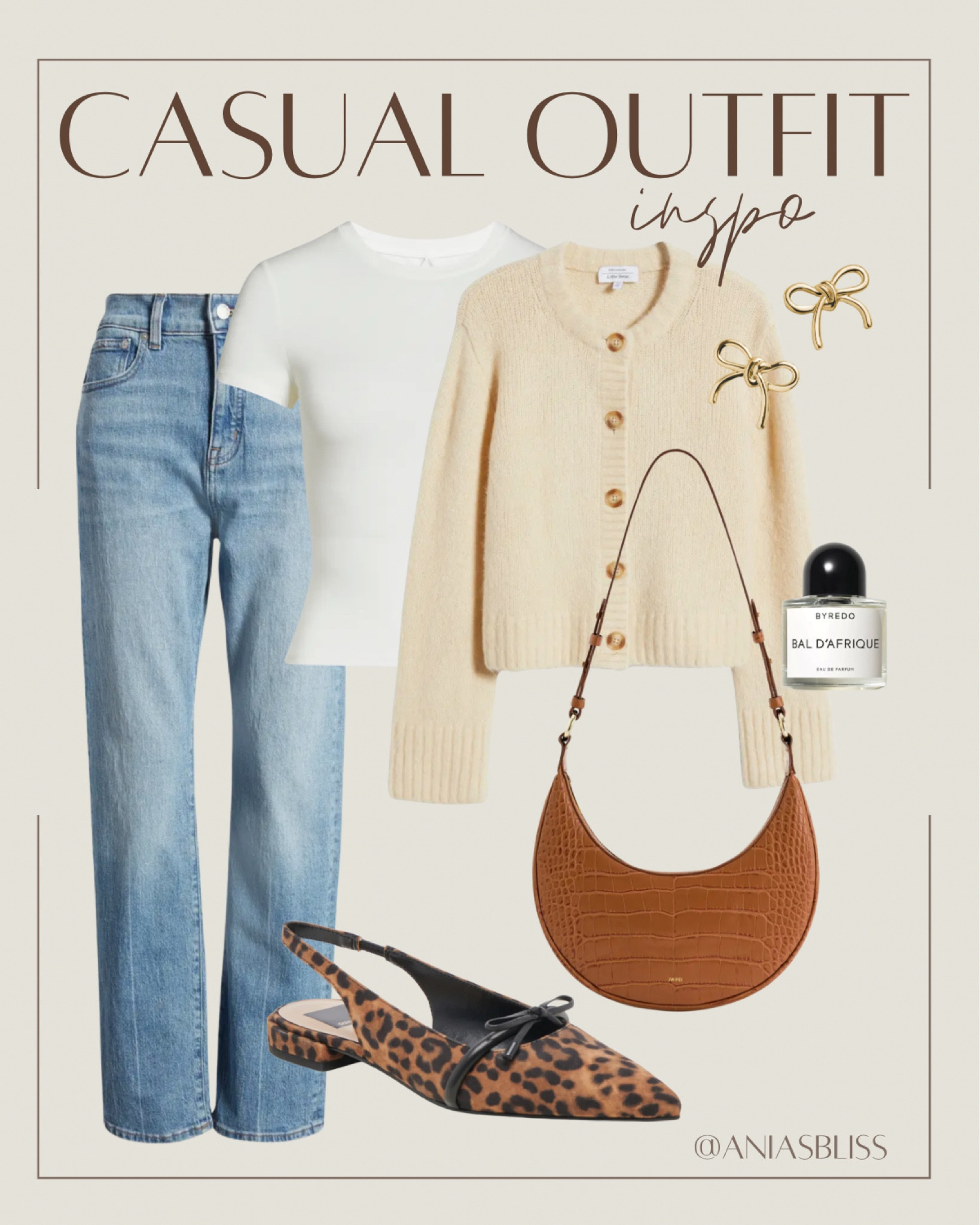 Casual fall outfit, leopard print, wide leg denim 

#LTKShoeCrush #LTKItBag #LTKSeasonal