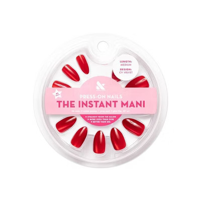 Olive & June Press-On Fake Nails - Medium Almond - CV Velvet - 42ct | Target