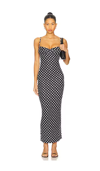 Florence Dress in Black & White Polka Dot | Revolve Clothing (Global)