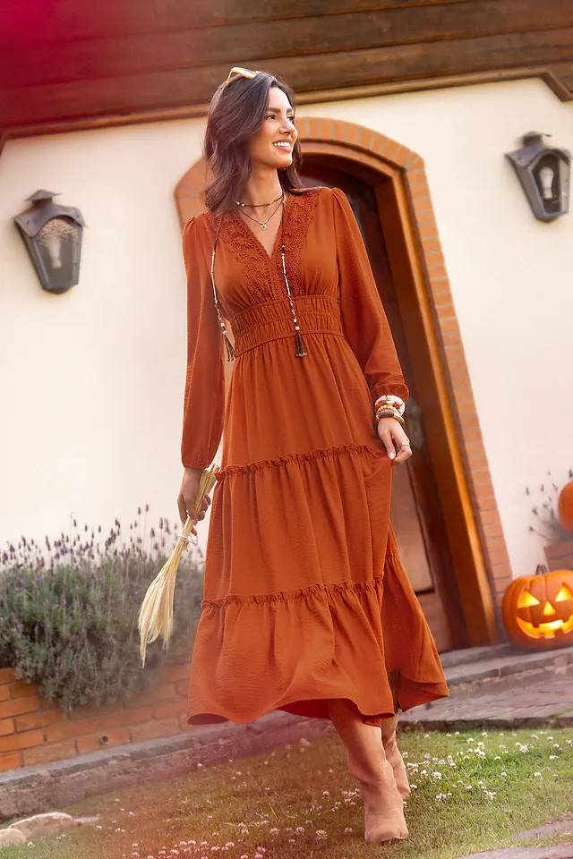 Tangelo Orange Maxi Dress | Cupshe US