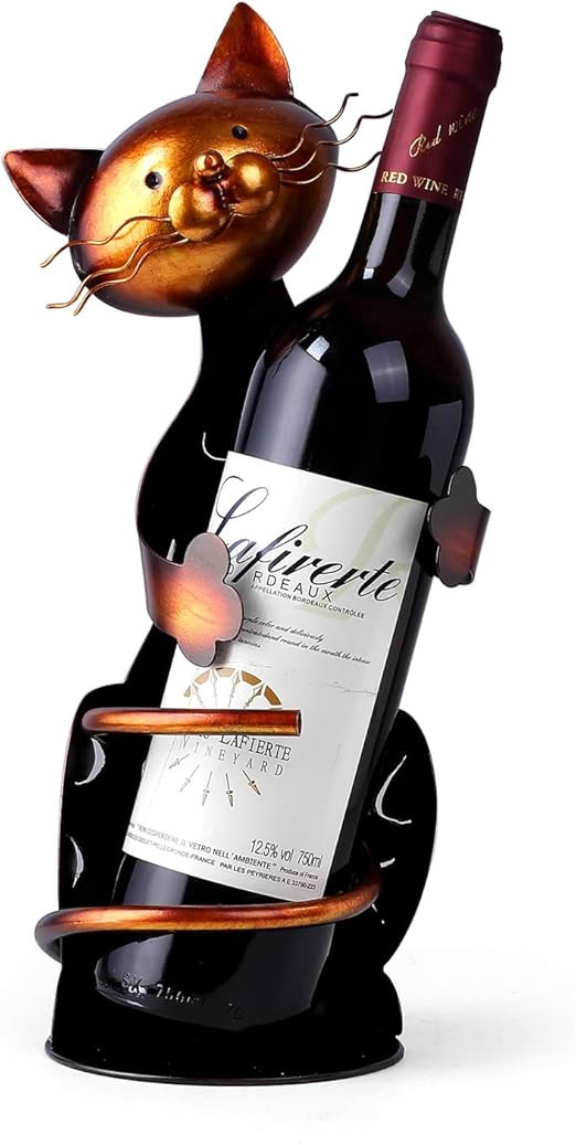Drincarier Cat Decor Wine Holder Wine Rack Wine Bottle Holder Wine Cat, Cat Gifts for Cat Lovers... | Amazon (US)