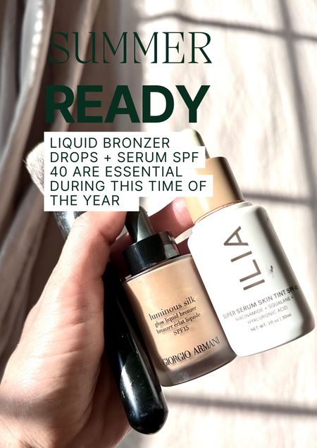 Summer ready! This is a sign to get your liquid bronzer + tinted spf ☀️ glowing skin is all what we need this summer 

#LTKBeauty