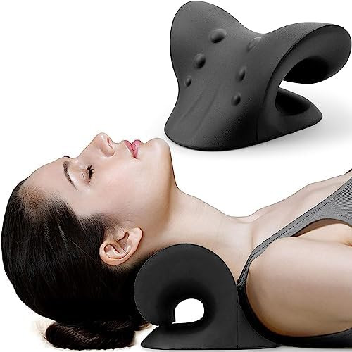RESTCLOUD Neck and Shoulder Relaxer, Cervical Traction Device for TMJ Pain Relief and Cervical Sp... | Amazon (US)