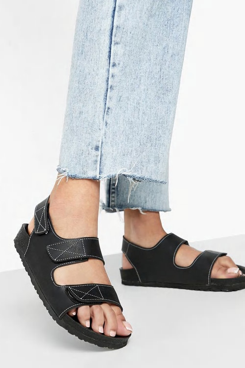 Contrast Stitch Dad Sandal | Boohoo.com (US & CA)