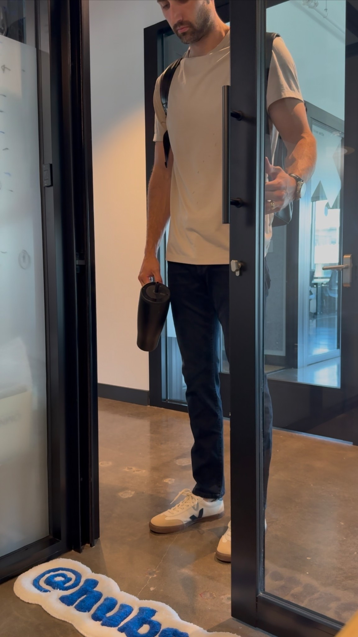 Monday work fit of the day. Comfy and casual. I work in a shared space and love to look good and feel good ✏️ 💻  

I linked the shirt I’m wearing from cuts clothing - but they didn’t have it on LTK. The color is “clay” (seasonal color only).

#LTKMens #LTKU #LTKWorkwear