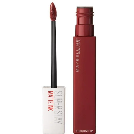 Maybelline Super Stay Matte Ink Liquid Lipstick - Intense Long-Lasting Color for 16H Wear - Voyager Deep Red 1 Count | Walmart (US)
