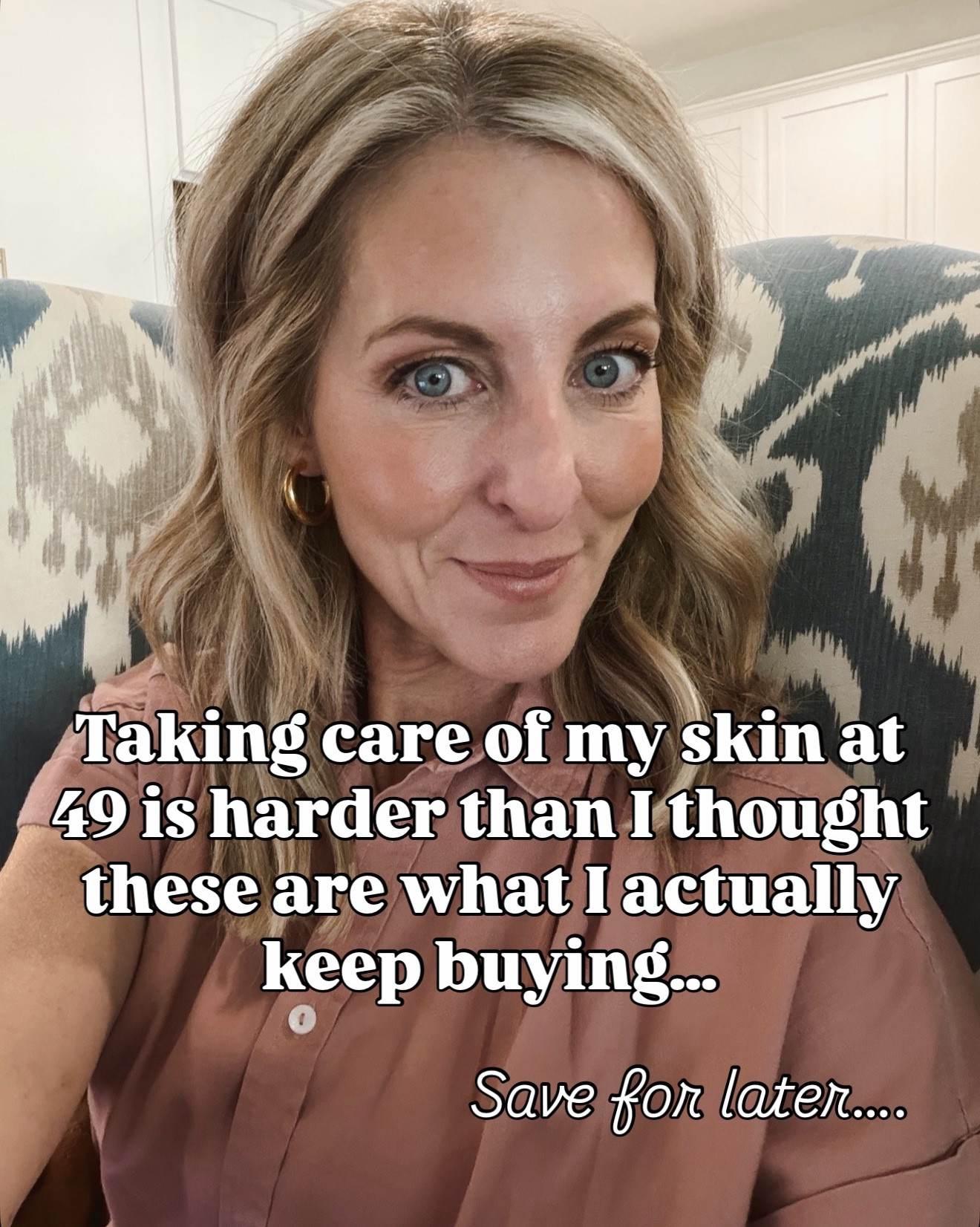 When I turned 49 it honestly felt like a light switch… my skin changed overnight and I didn’t feel prepared for it at all. I’ve had moments where I’ve looked in the mirror and just felt frustrated (and yes, even cried) because what used to work just… didn’t anymore. These are the products I kept reaching for, reordering, and using every single day to help my skin through perimenopause and all the changes that come with it. Nothing too complicated just what truly works for me. If you came to my house right now, this is exactly what you’d find under my bathroom counter. Comment AMAZON and I’ll send you everything. 

perimenopause skin, skincare over 40, skincare over 50, dry skin routine, aging skin routine, Amazon skincare favorites, mature skin tips, daily skincare routine, anti aging skincare, real life skincare