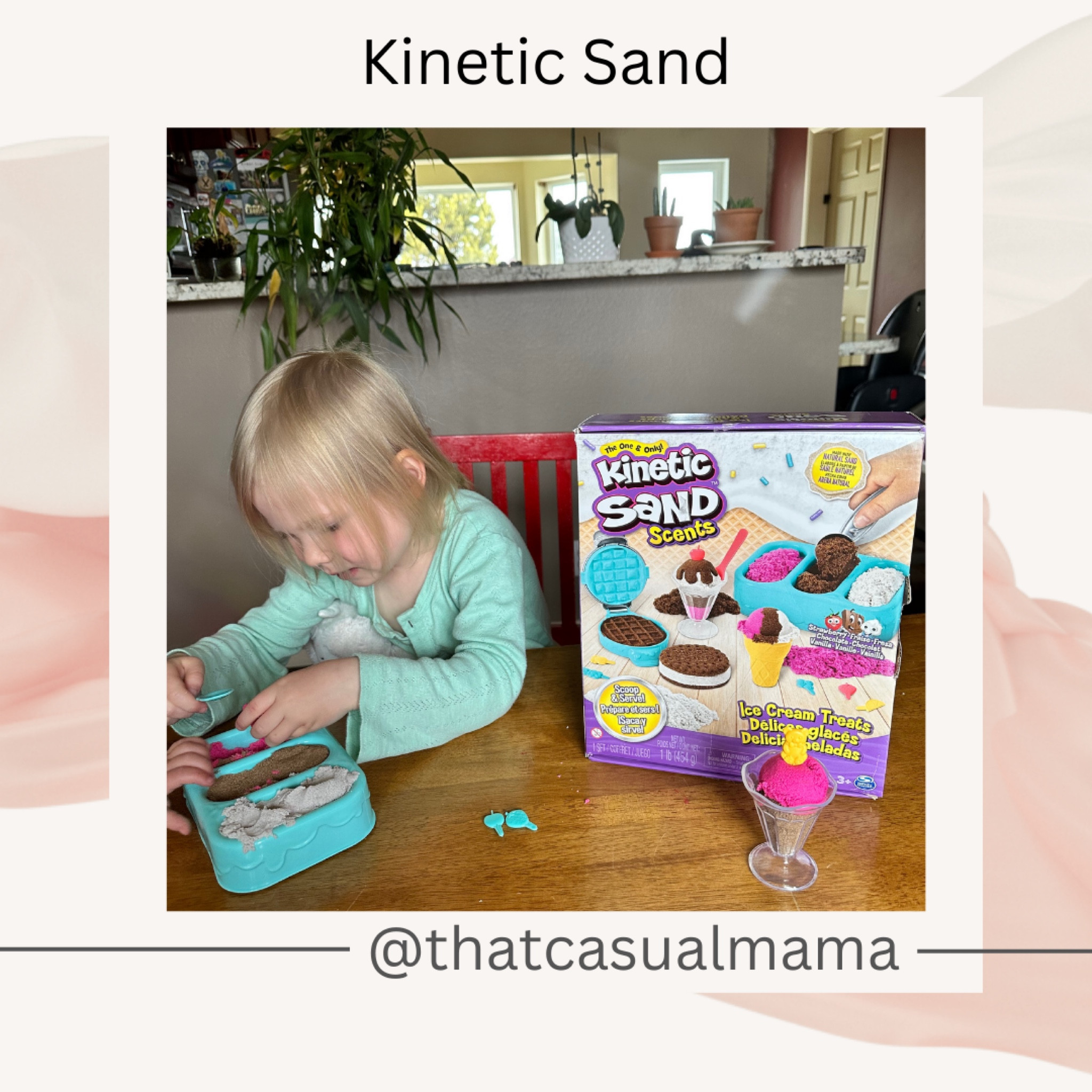  Kinetic Sand Scents, Ice Cream Treats Playset with 3