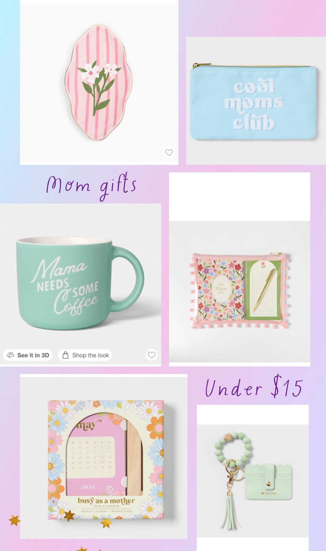 Lots of gift options under $15 #mothersdaygifts

#LTKselfcare #LTKMothersDay #LTKmomlife