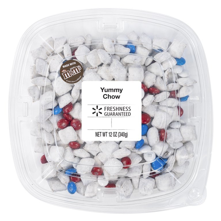 Freshness Guaranteed Patriotic Yummy Chow, Baked, Crunchy, Reclosable Snack Bowl, 12 oz | Walmart (US)