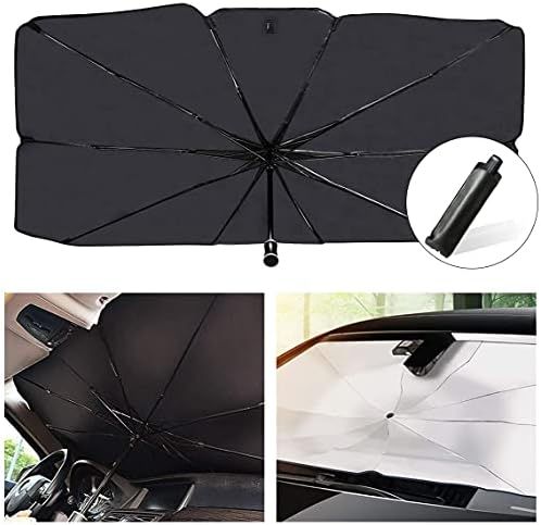 helloleiboo Car Windshield Sun Shade UV Rays and Heat Sun Visor Protector Foldable Reflector Wind... | Amazon (US)