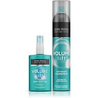 John Frieda Volume Lift Root Booster Blow Dry Lotion and Lightweight Hairspray Bundle for Thin, Fine Hair | Boots.com