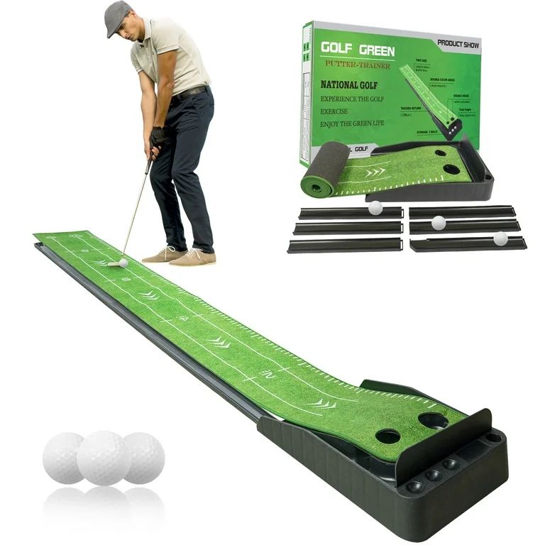 Segmart Putting Green Golf Mat for Indoors, Golf Training Bundles with 3 Bonus Balls, Improve Acc... | Walmart (US)