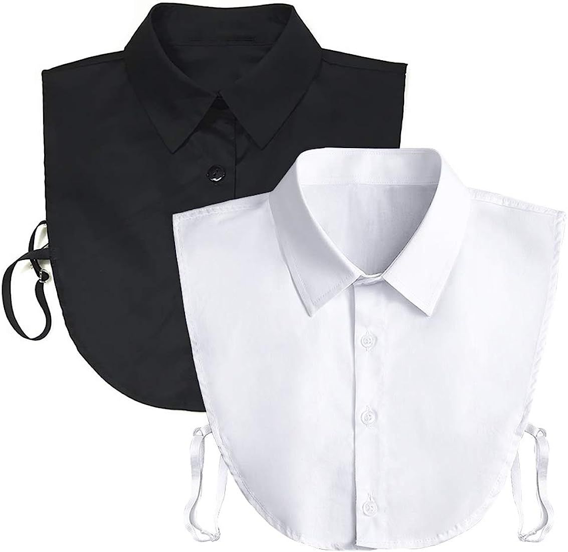 Fake Collar Detachable Dickey Collar Blouse Half Shirts Peter Pan Faux False Collar for Women & Girl | Amazon (US)