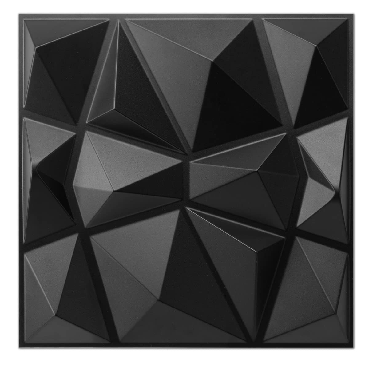 Art3d Decorative 3D Wall Panels in Diamond Design, 12"x12" Matt Black for Home and Office Decor (... | Amazon (UK)