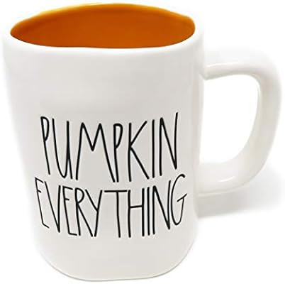 Rae Dunn By Magenta PUMPKIN EVERYTHING Ceramic LL Coffee Tea Mug With Orange Interior | Amazon (US)