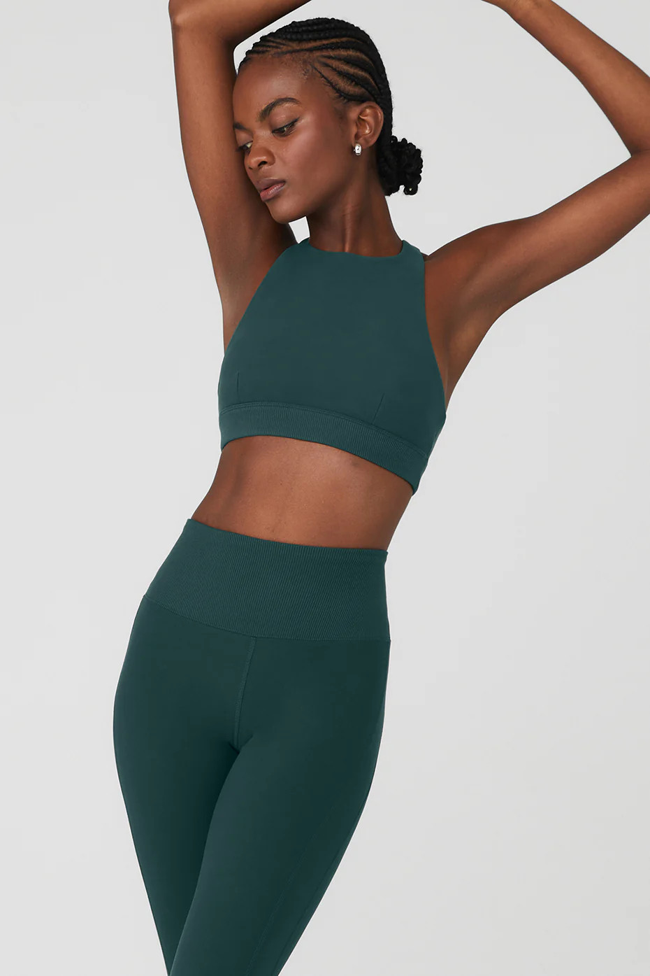 Alosoft Iconic 90'S Bra in Midnight Green, Size: Small | Alo YogaÅ½ | Alo Yoga (US)
