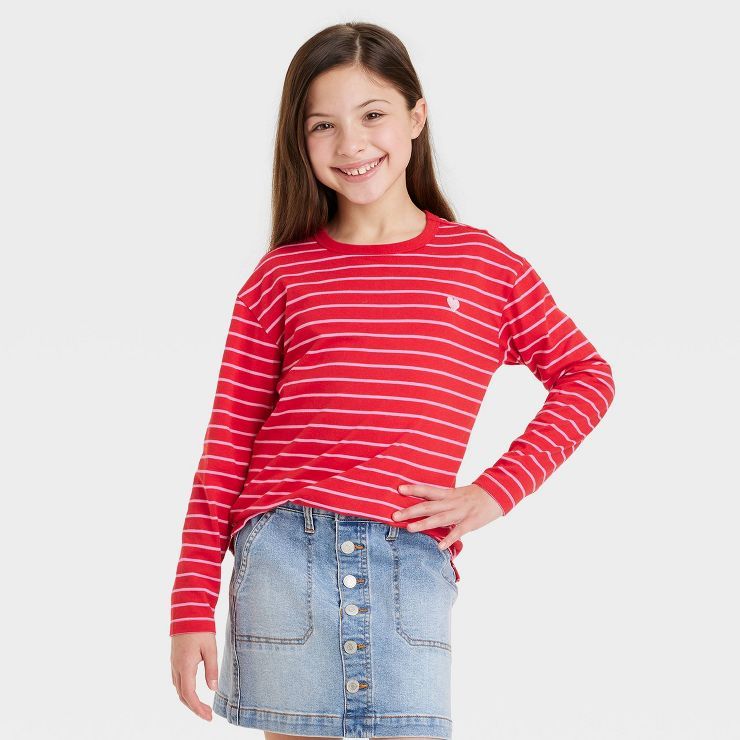 Kids' Long Sleeve Striped T-Shirt - Cat & Jack™ | Target