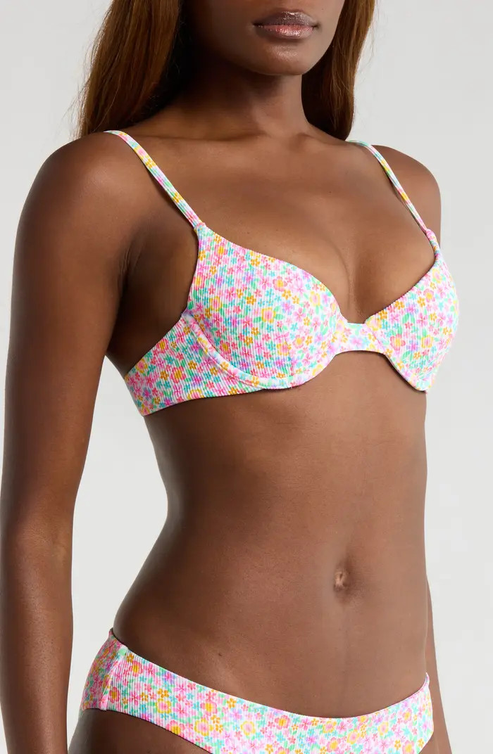 Underwire Rib Bikini Top | Nordstrom