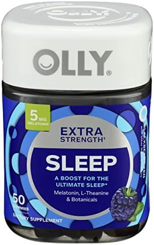 Olly Extra Strength Melatonin Sleep, BlackBerry Zen, 50 Gummies | Amazon (US)