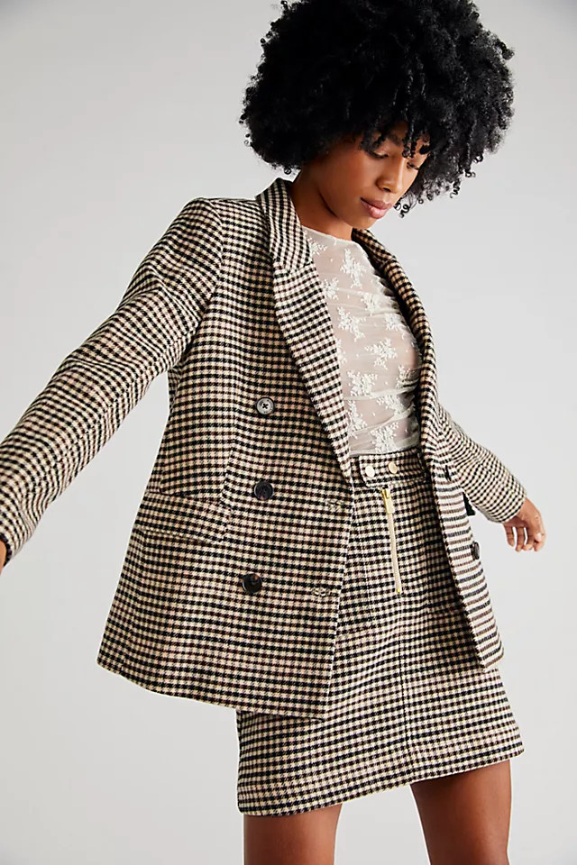Scotch & Soda Heritage Check Skirt Suit Set | Free People (Global - UK&FR Excluded)