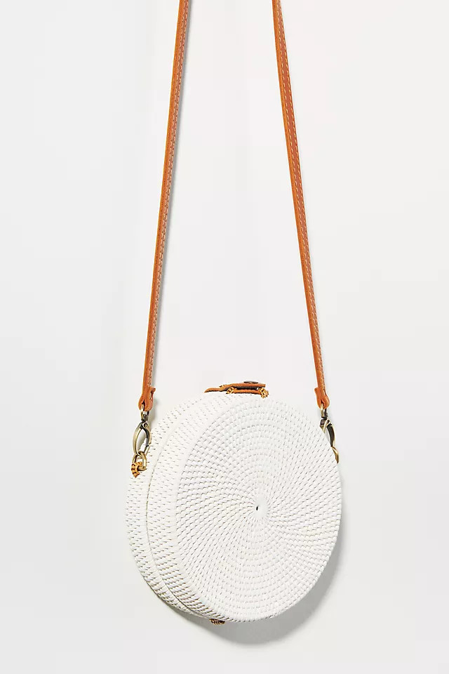 Woven Circle Crossbody Bag | Anthropologie (US)
