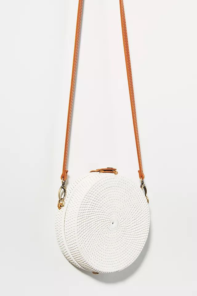 Woven Circle Crossbody Bag | Anthropologie (US)