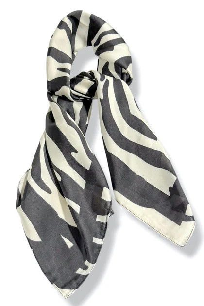 Not Enough Black Zebra Scarf | The Willow Tree