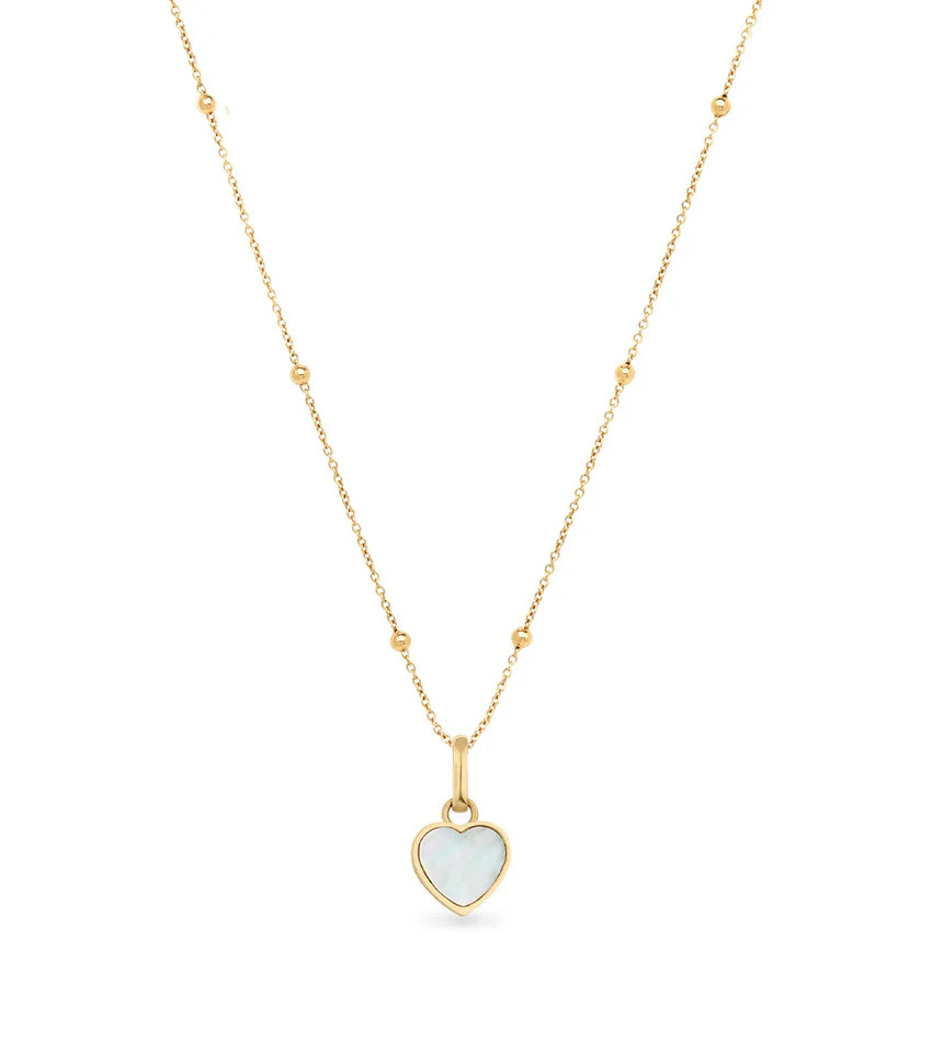 Pearl Heart Necklace (Gold) | Abbott Lyon