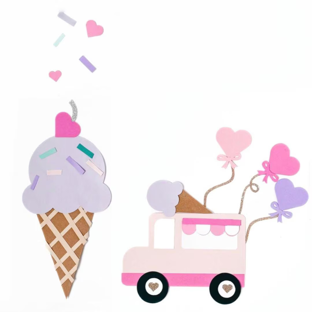 Valentine Sweet Treat Truck X Ice Cream Cone - Etsy | Etsy (US)
