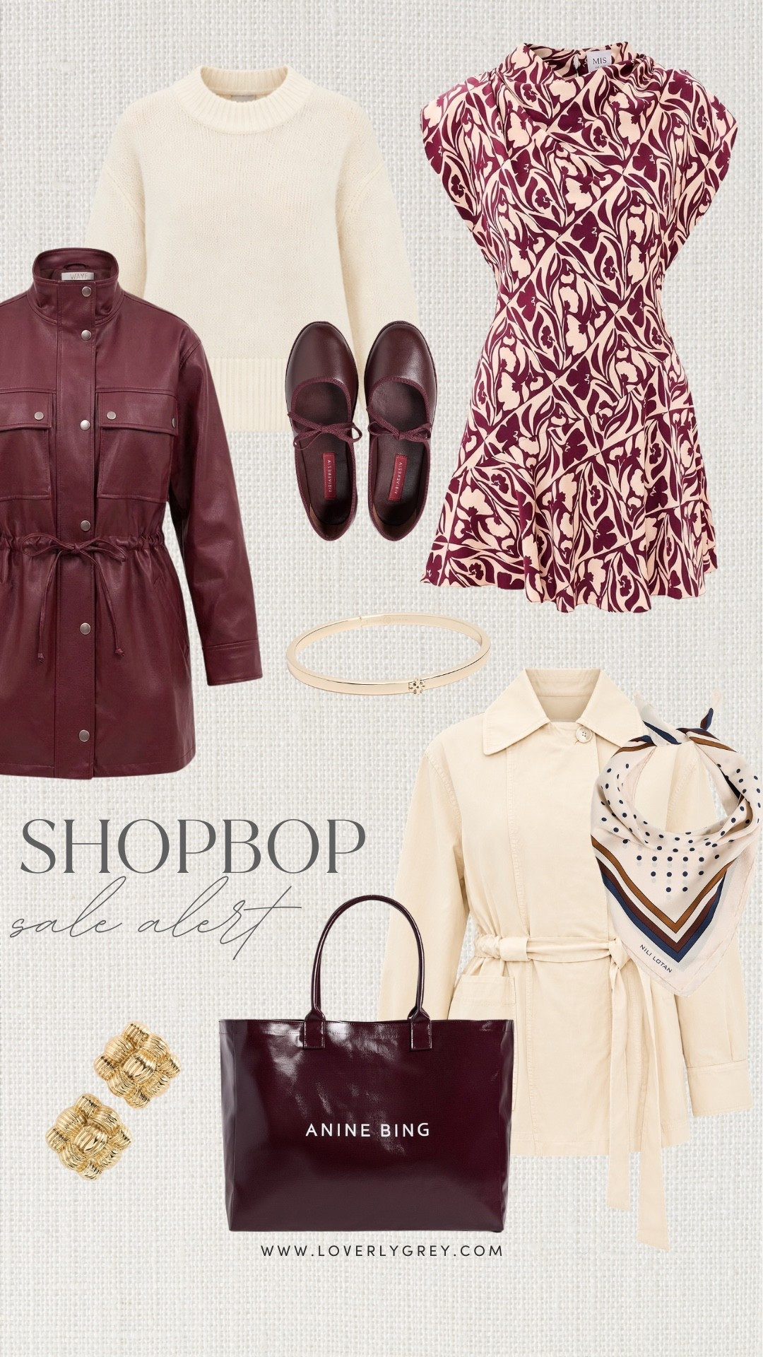 These Shopbop fall sale finds are making me want to refresh my entire wardrobe! I’m loving the mix of burgundy, cream and soft neutrals, especially that printed fall dress, leather jacket, trench coat, Mary Jane flats and statement accessories. Such good women’s fall fashion finds, Shopbop sale picks, fall outfit ideas and transitional wardrobe staples.

#LTKootd #LTKSeasonal #LTKSaleAlert