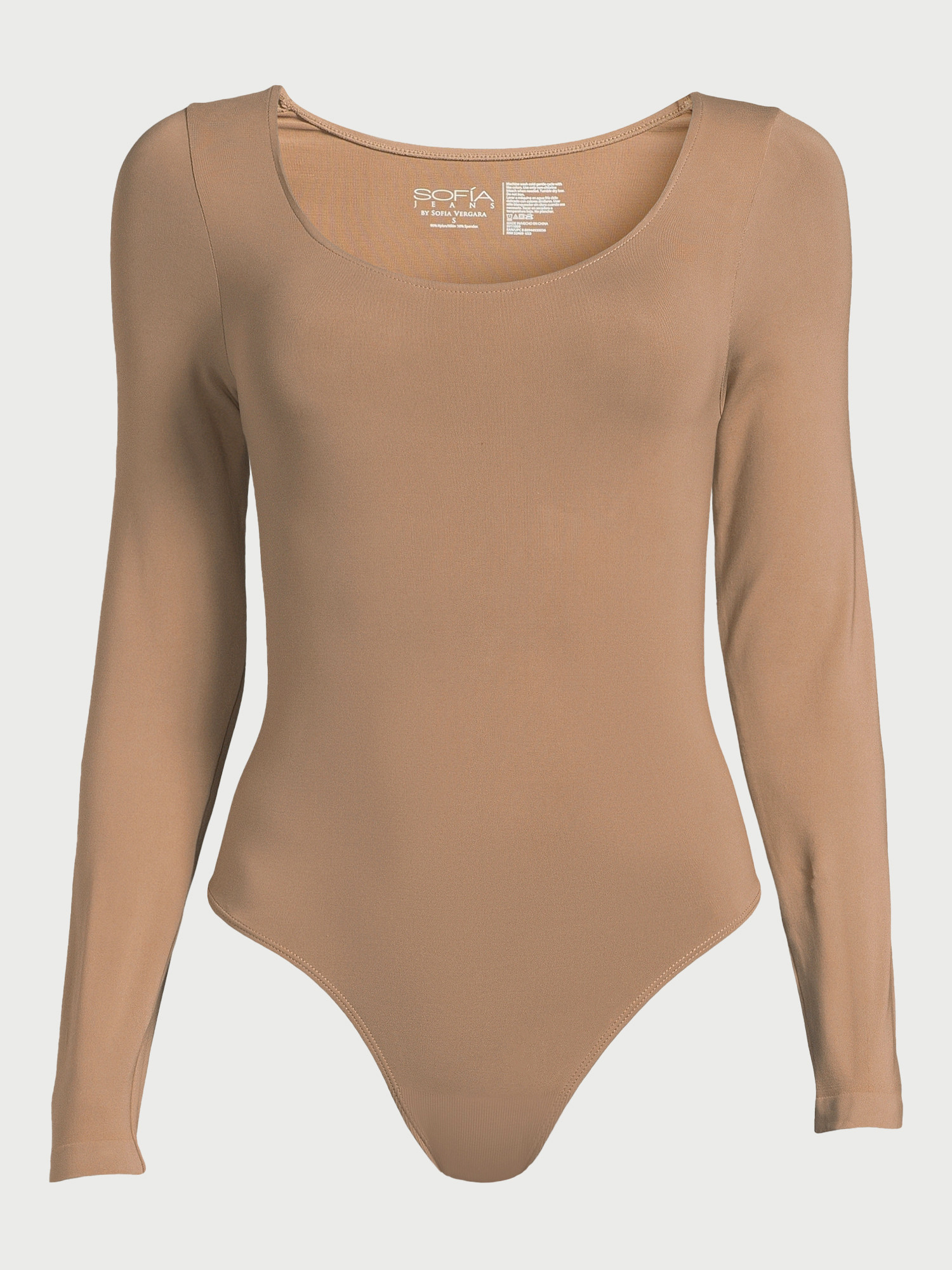 Sofia Jeans Women's Seamlessly Smoothing Scoop Neck Bodysuit, Sizes XS-2XL - Walmart.com | Walmart (US)