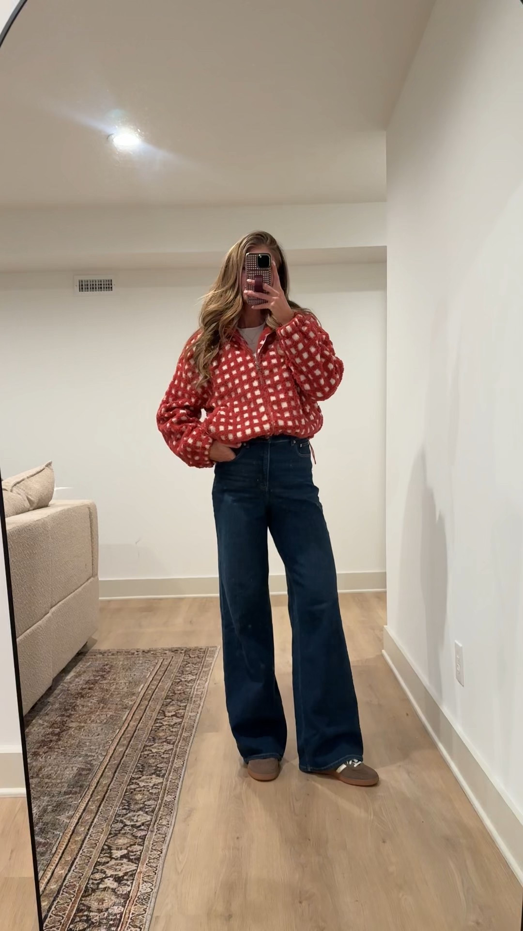 Date night outift to watch the IU game! 
Jacket runs tts. The bottom half has adjustable strings to cinch at the waist

I’m usually a small tall in the jeans but wearing size medium tall. They are super stretchy! Long inseam options and bump friendly for 1st and 2nd trimester and even parts of 3rd




Spanx jeans, wide leg jeans, gingham, tall girl friendly, bump friendly, pregnancy

#LTKBump #LTKootd #LTKTall