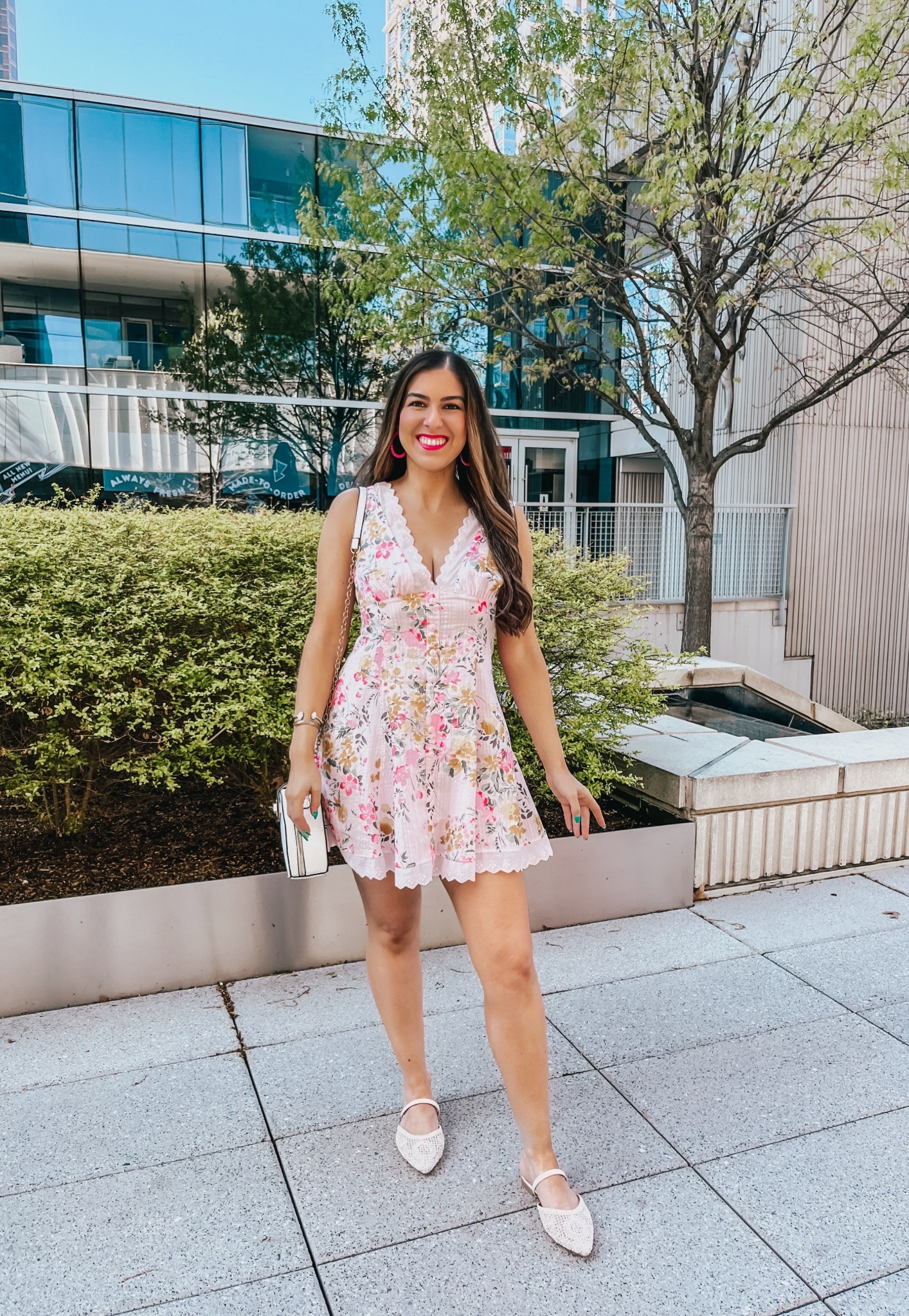 Pretty Floral Mini Dress from Target 🎯 Love the little lace details. Also wear super cute floral mesh flats from Target. I wear them to work or on the weekend. Wearing size Small in the dress. 


#LTKTravel #LTKSpringSale #LTKSeasonal