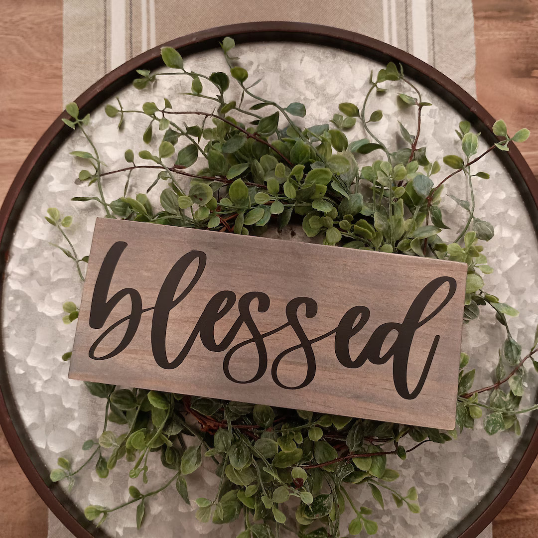 Blessed Sign Blessed Mother Gift Friend Gift Teacher Gift - Etsy | Etsy (US)