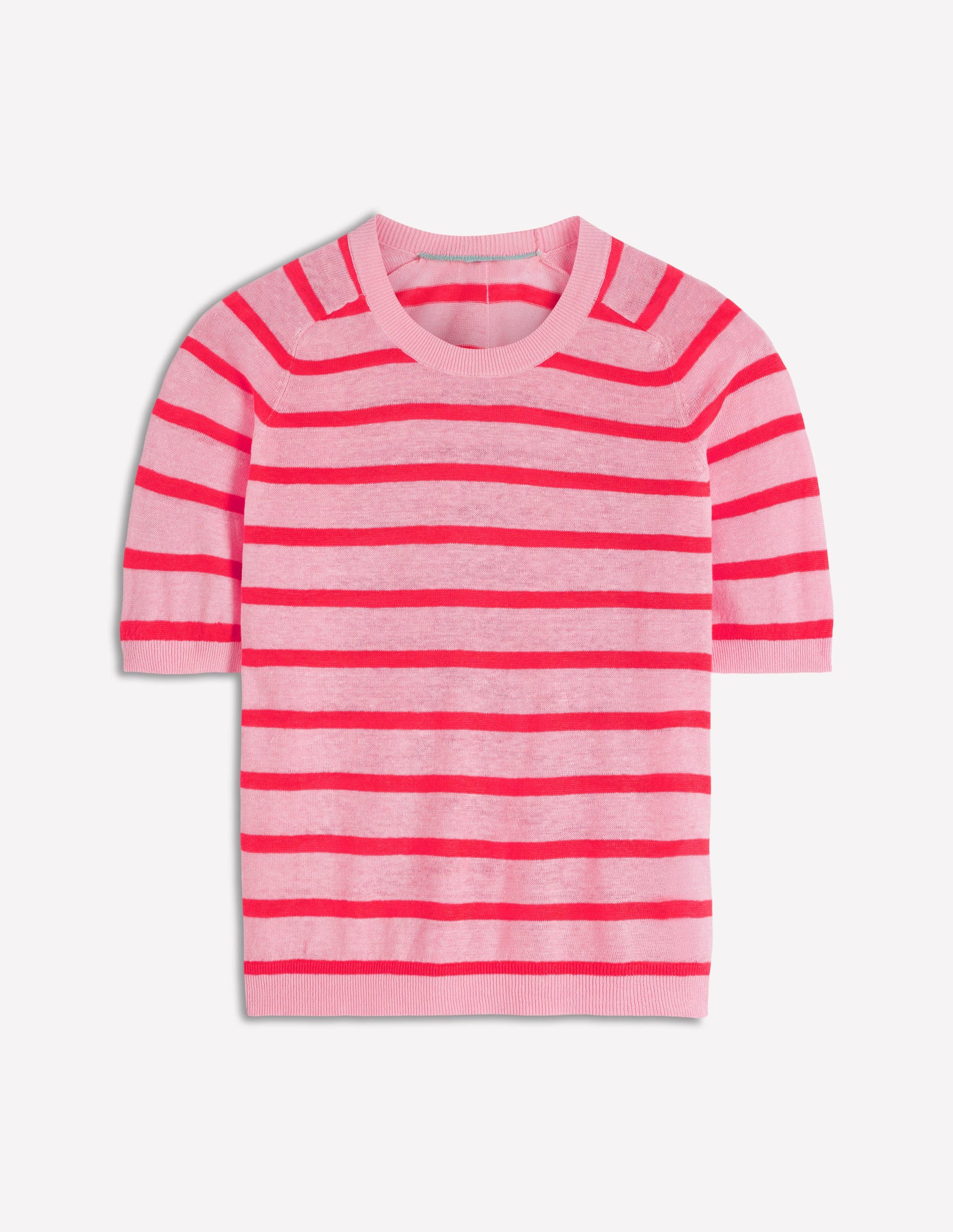 Agnes Linen T-Shirt-Sunkissed Coral / Formica Pink | Boden (US)