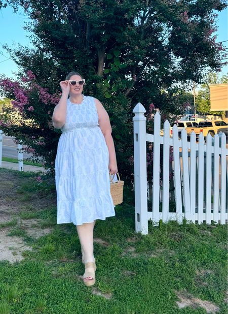 Crown and Ivy never does me wrong, this blue and white dress is perfection for hot summer days and staying put together  

#LTKStyleTip #LTKSeasonal #LTKPlusSize