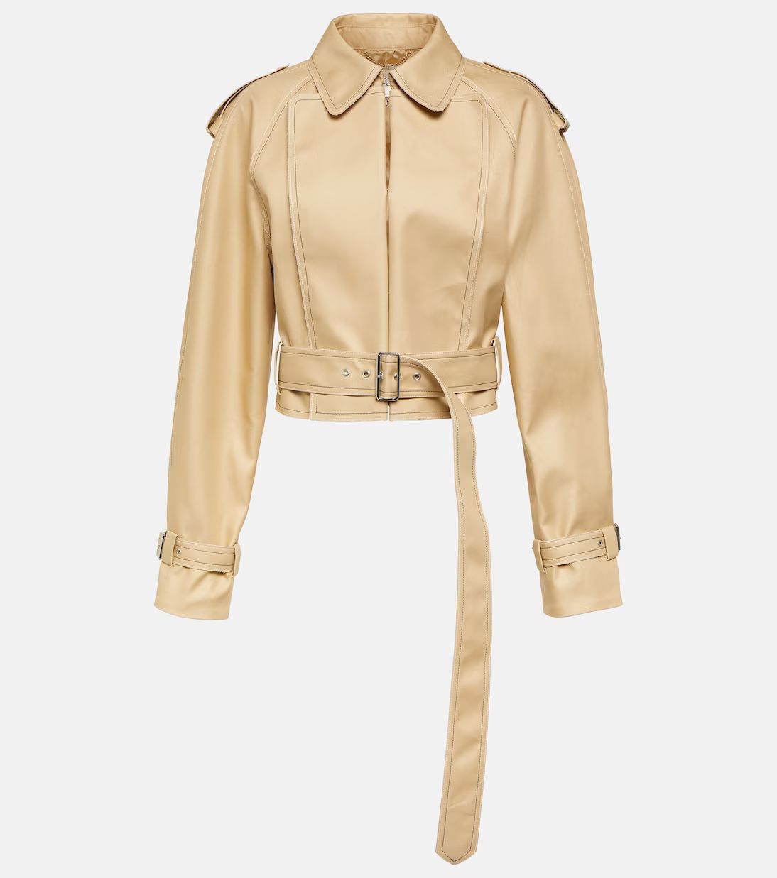 Cropped cotton gabardine jacket | Mytheresa (US/CA)